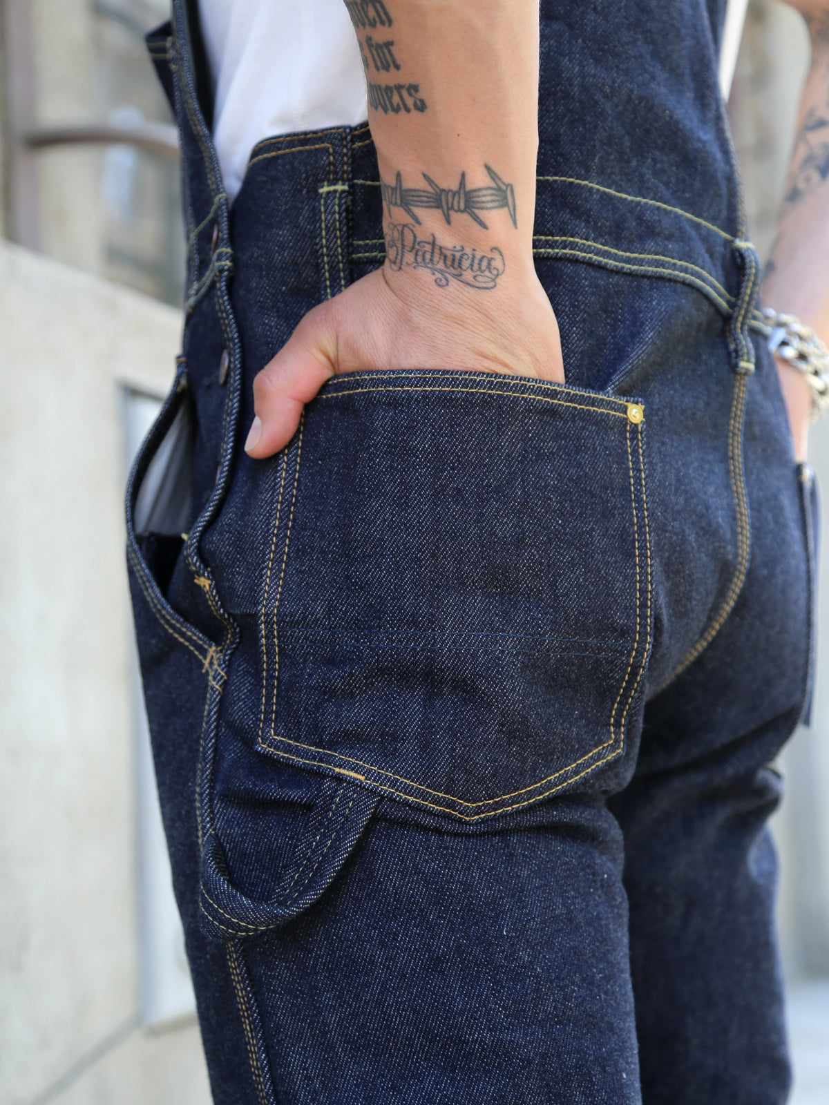 Iron Heart IH-805 21oz Selvedge Denim Double Knee Overalls – Indigo