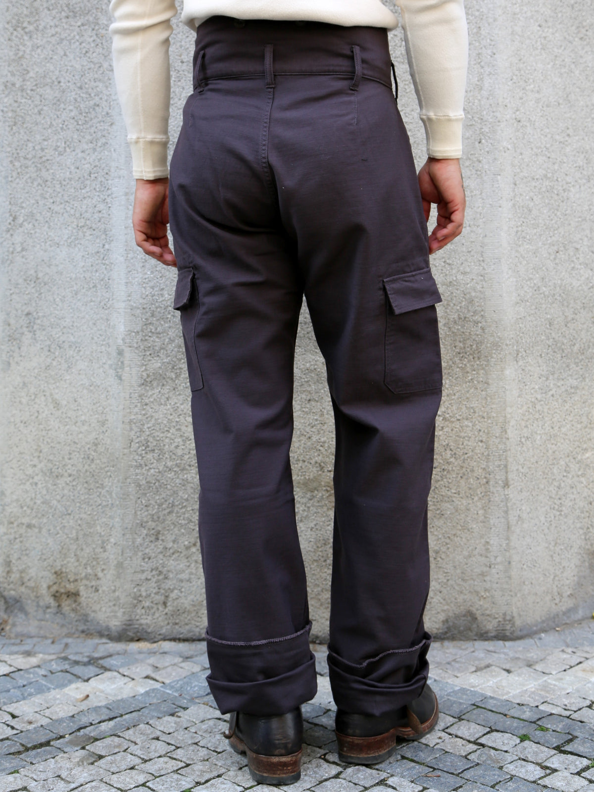 Black Sign Military Back Satin Combat Trousers – Mud Brown (BSSP-25510)