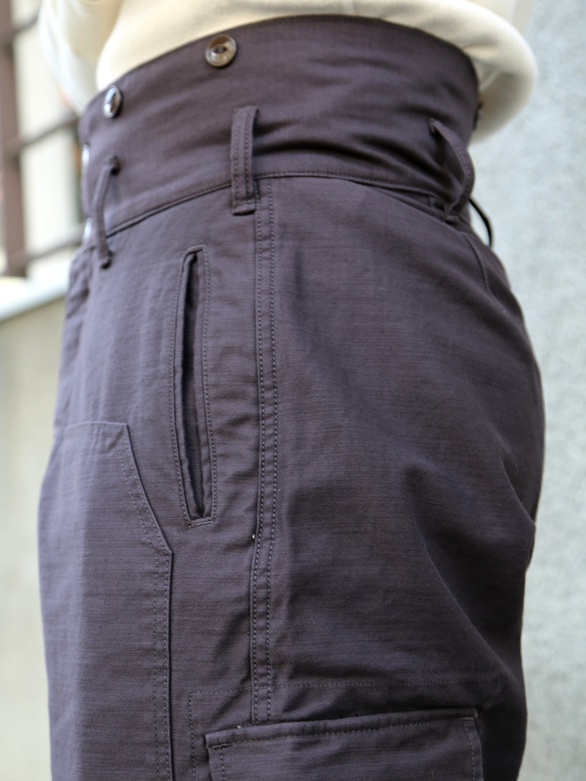 Black Sign Military Back Satin Combat Trousers – Mud Brown (BSSP-25510)