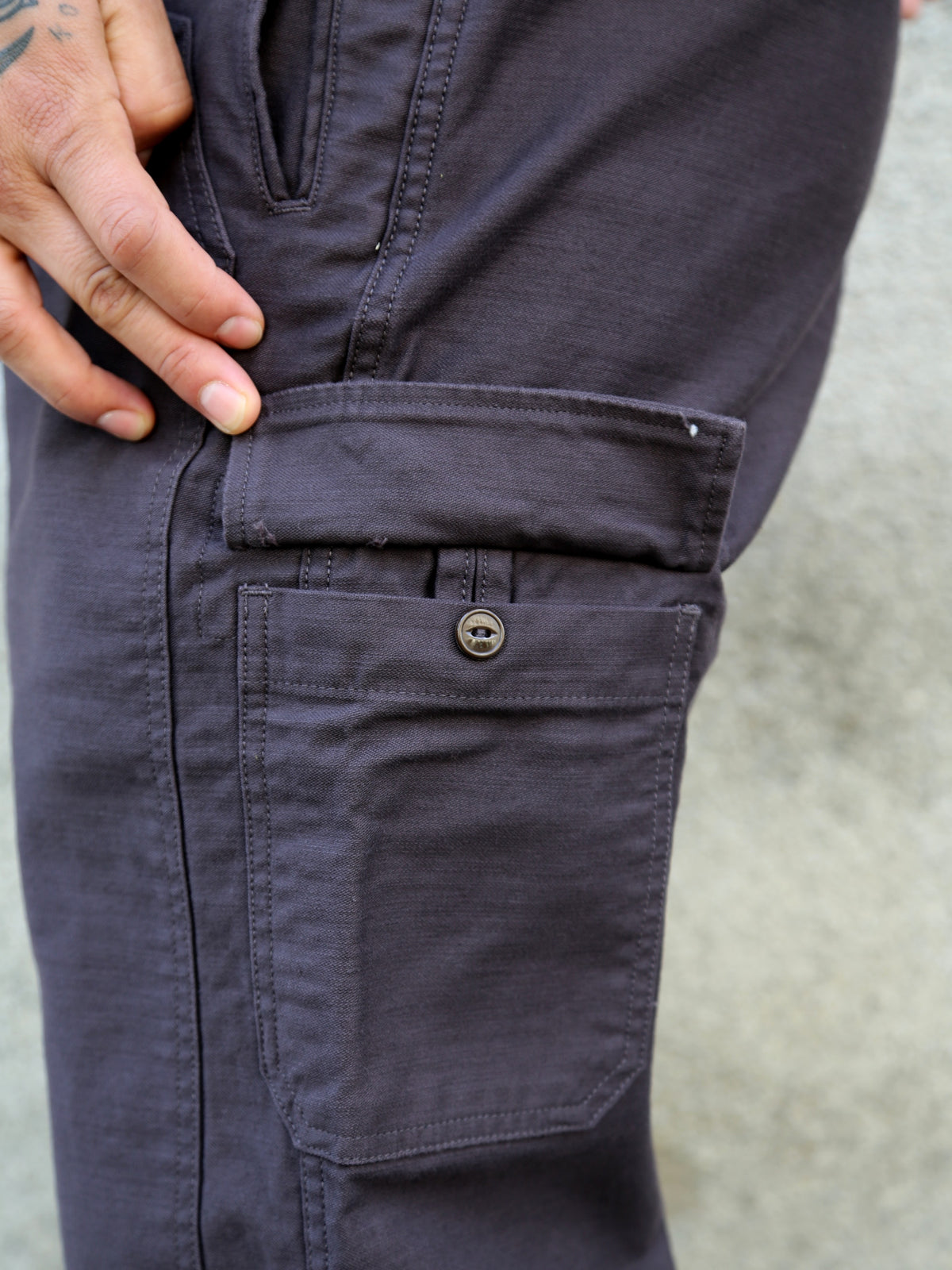 Black Sign Military Back Satin Combat Trousers – Mud Brown (BSSP-25510)