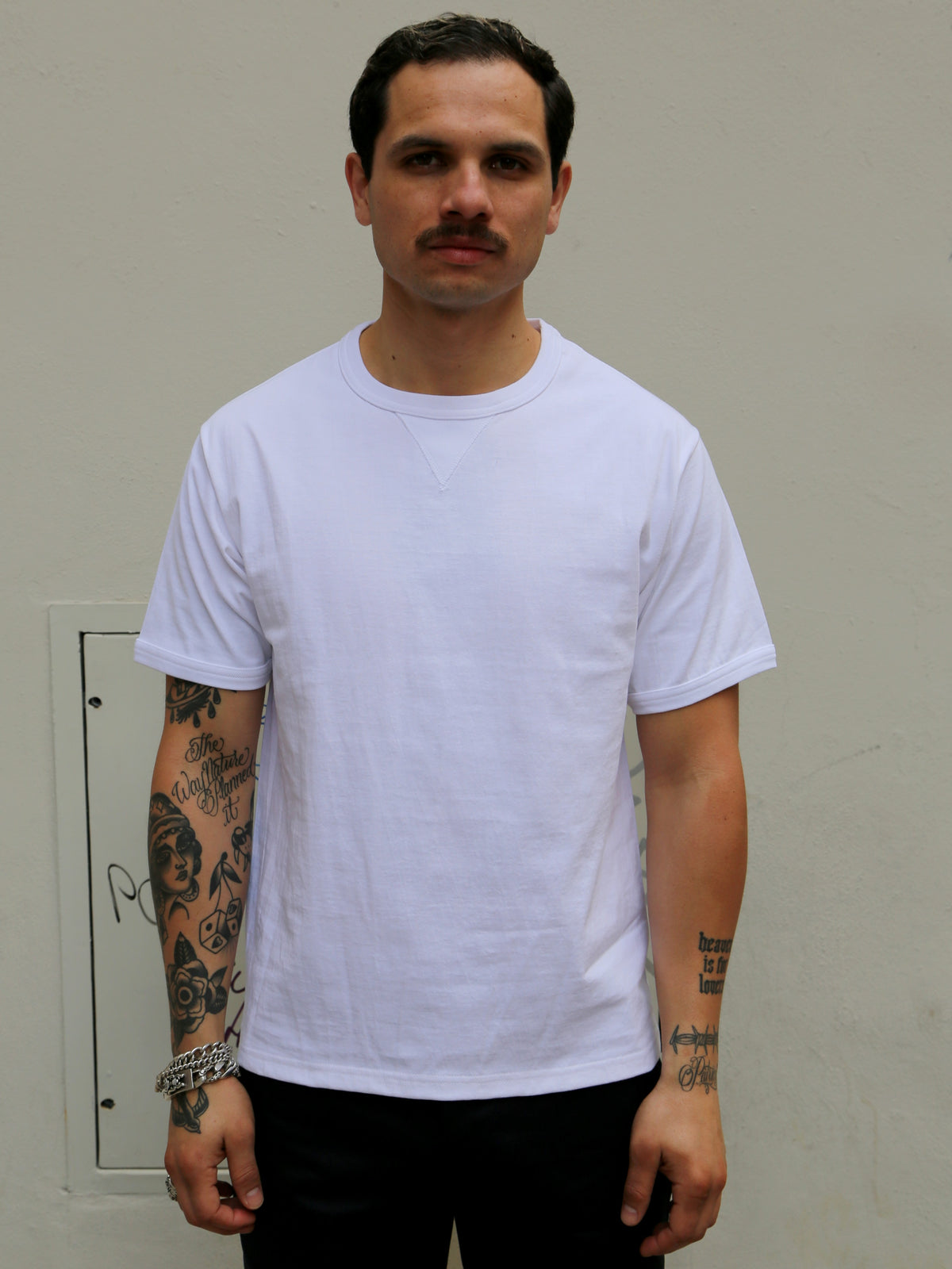 Joe McCoy MC23020 Gusset Tee – White