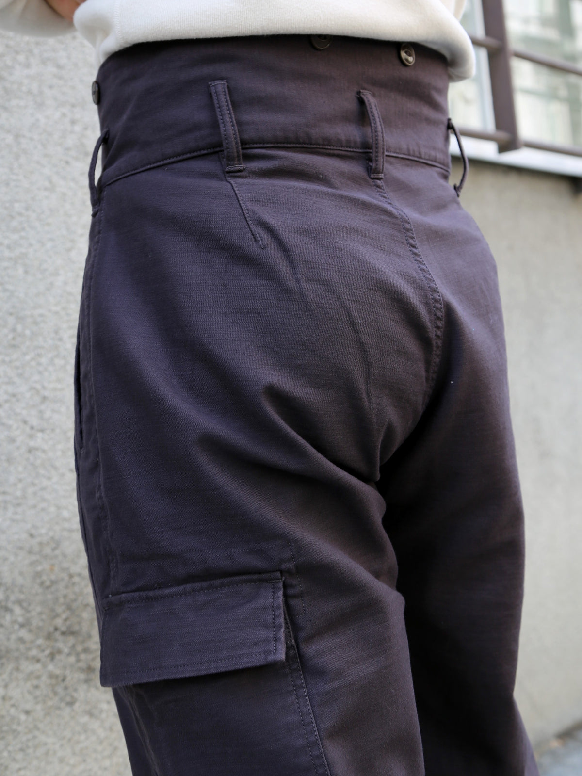 Black Sign Military Back Satin Combat Trousers – Mud Brown (BSSP-25510)