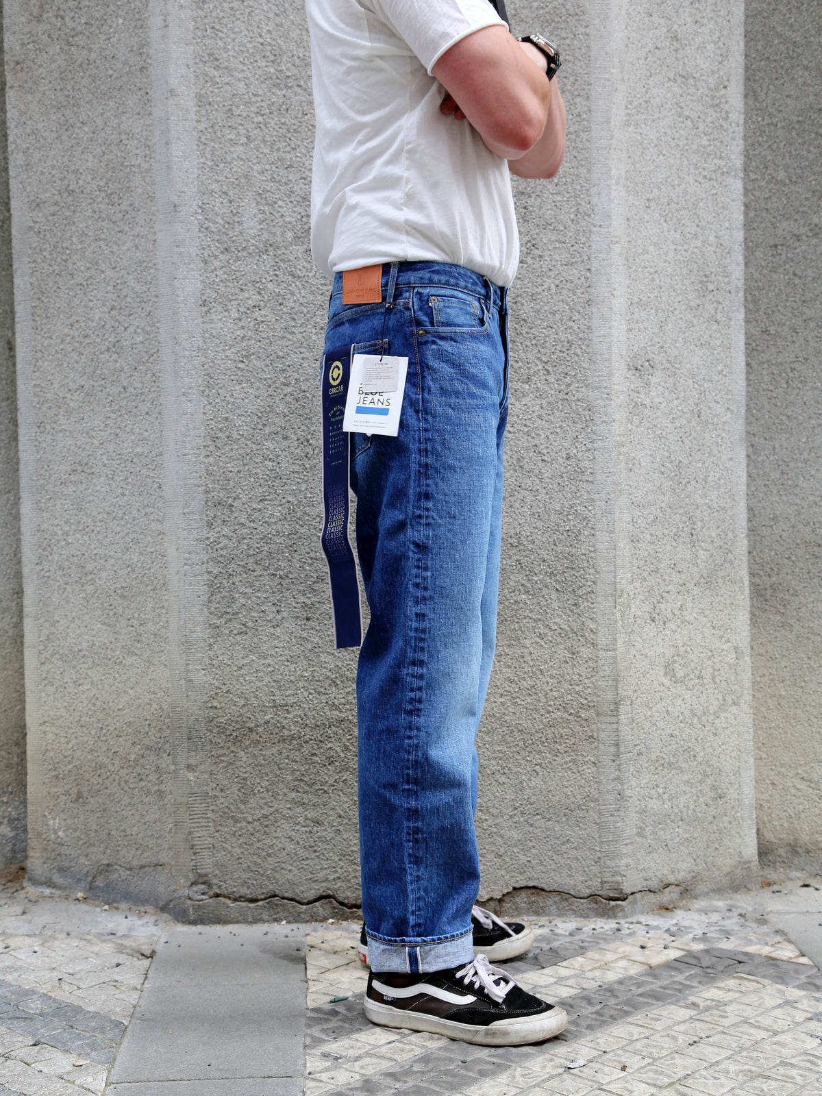 Japan Blue J401 Circle 14.8oz Classic Straight Selvedge Jeans - Washed