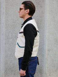 Indigofera Mahan Leather Vest – White Navak/White Teacore (7101-933-99)