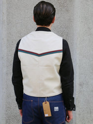 Indigofera Mahan Leather Vest – White Navak/White Teacore (7101-933-99)