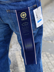 Japan Blue J401 Circle 14.8oz Classic Straight Selvedge Jeans - Washed