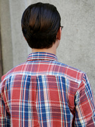 Indigofera Webster Cotton Flannel Shirt – Blue/White/Pink (6345-811-01)