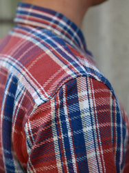 Indigofera Webster Cotton Flannel Shirt – Blue/White/Pink (6345-811-01)