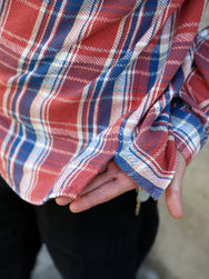 Indigofera Webster Cotton Flannel Shirt – Blue/White/Pink (6345-811-01)
