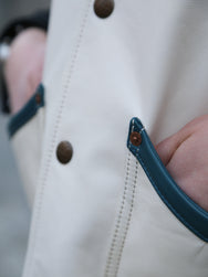 Indigofera Mahan Leather Vest – White Navak/White Teacore (7101-933-99)