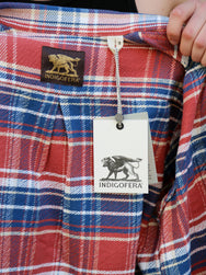 Indigofera Webster Cotton Flannel Shirt – Blue/White/Pink (6345-811-01)