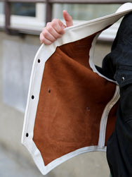 Indigofera Mahan Leather Vest – White Navak/White Teacore (7101-933-99)