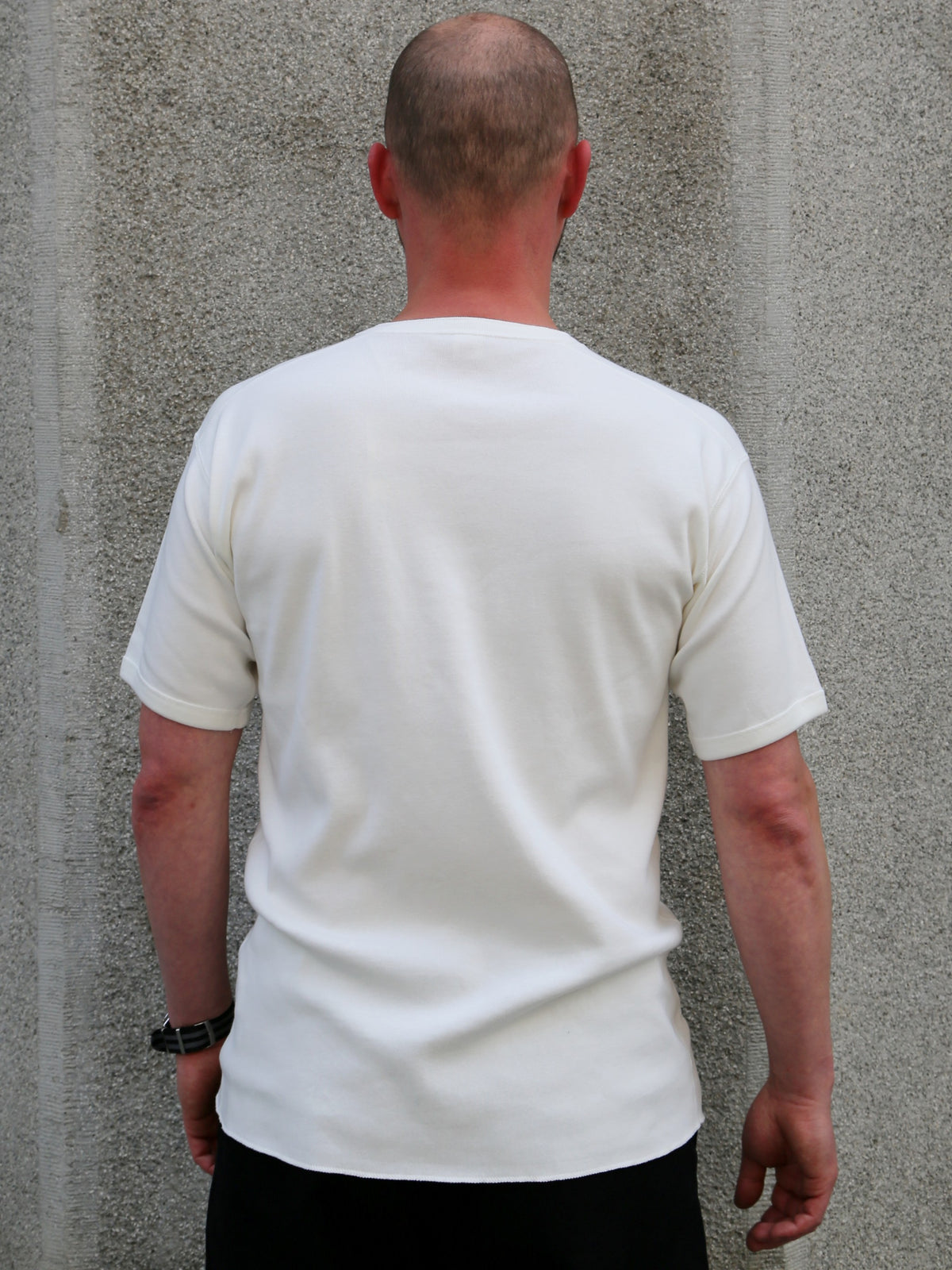 The Real Mccoy's Union Henley Undershirt S/S – White (MC23022)