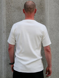 The Real Mccoy's Union Henley Undershirt S/S – White (MC23022)