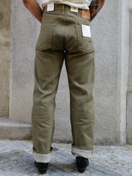 Indigofera Kirk Pants Desert Moss Green Selvedge (71-86-99)