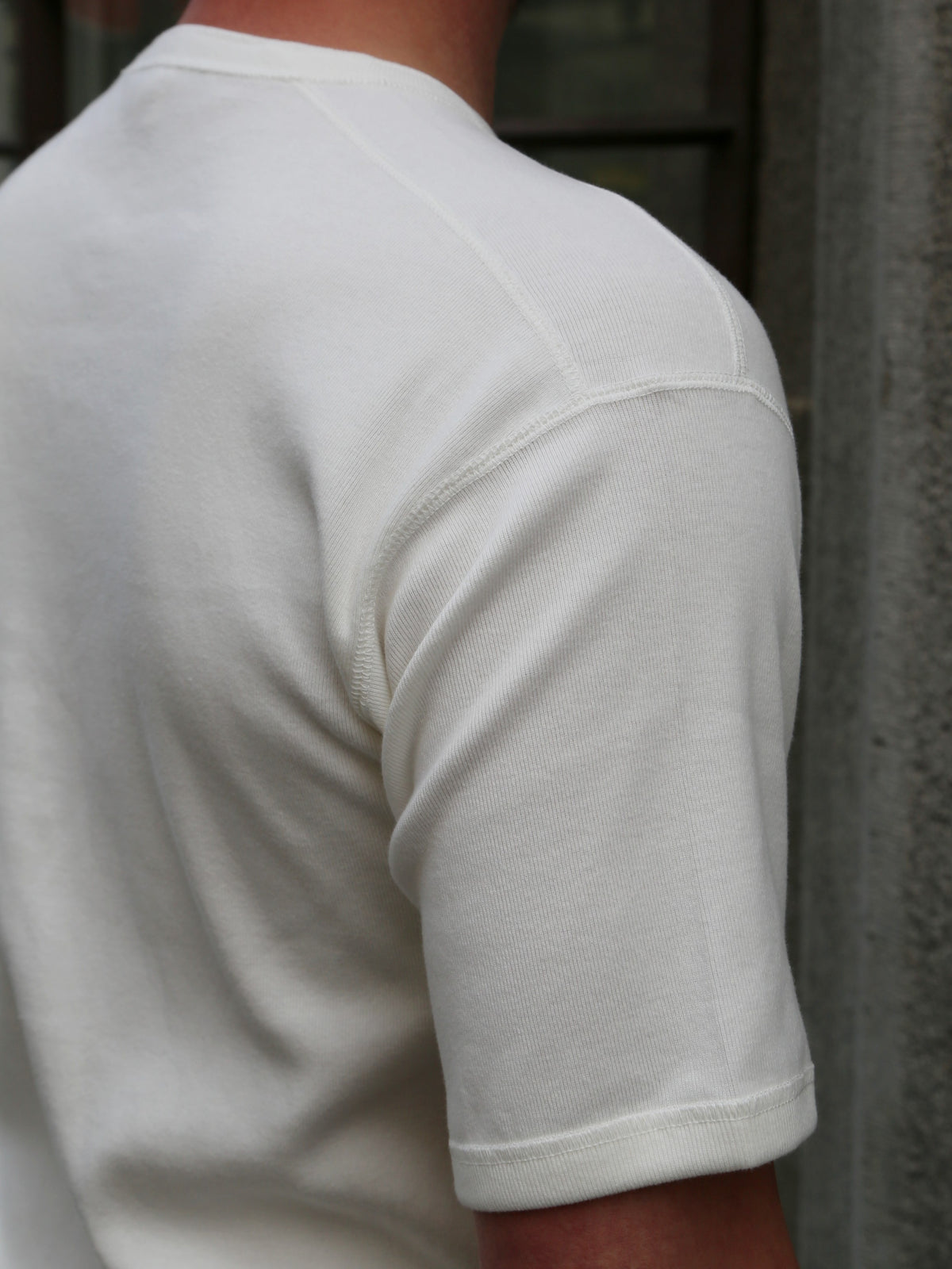 The Real Mccoy's Union Henley Undershirt S/S – White (MC23022)
