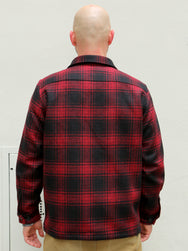 Manifattura Ceccarelli 7079-WD Wool Cruiser Jacket - Red/Black