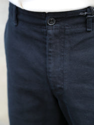 Hansen Garments Trygve Wide Cut Cropped Trousers – Black Canvas (27-90-2)