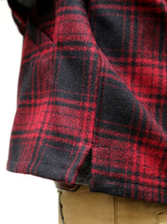 Manifattura Ceccarelli 7079-WD Wool Cruiser Jacket - Red/Black
