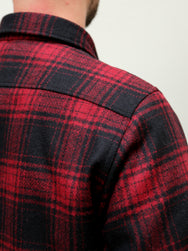 Manifattura Ceccarelli 7079-WD Wool Cruiser Jacket - Red/Black