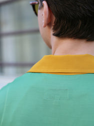 Fleurs de Bagne La Chemise Hawaine “Bowling Shirt” – Green/Mustard