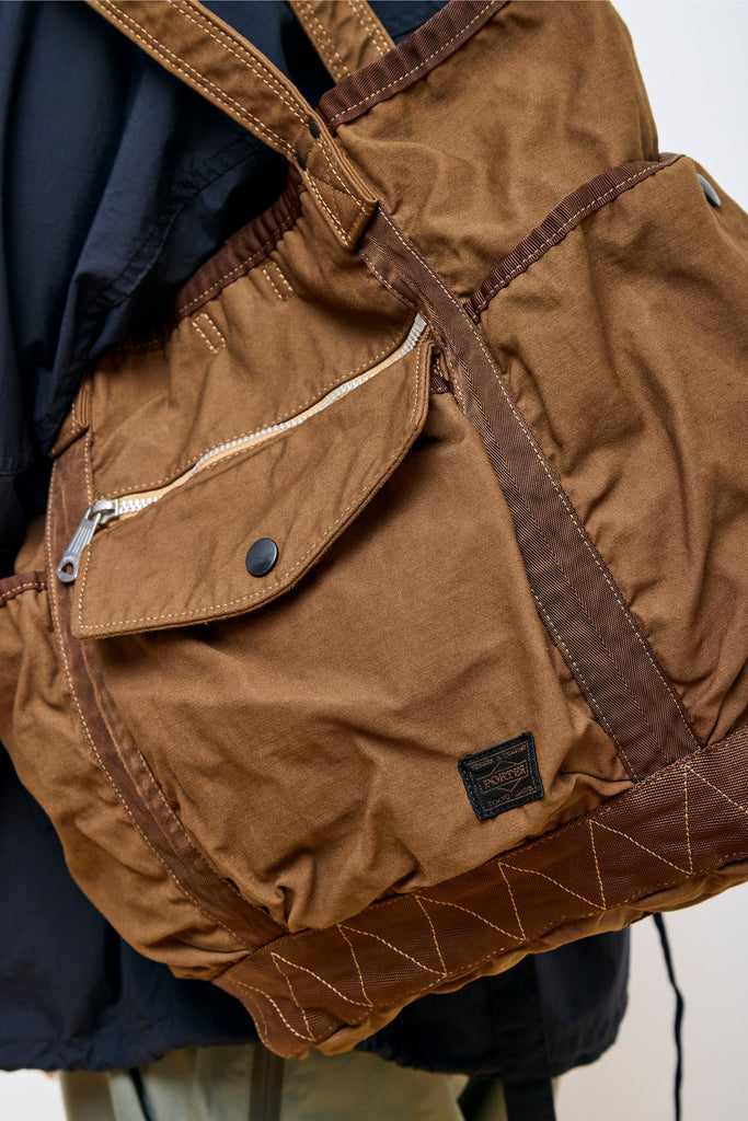 Porter Brown Porter Logo Canvas Tote Bag Porter Crag Tote Bag Coyote