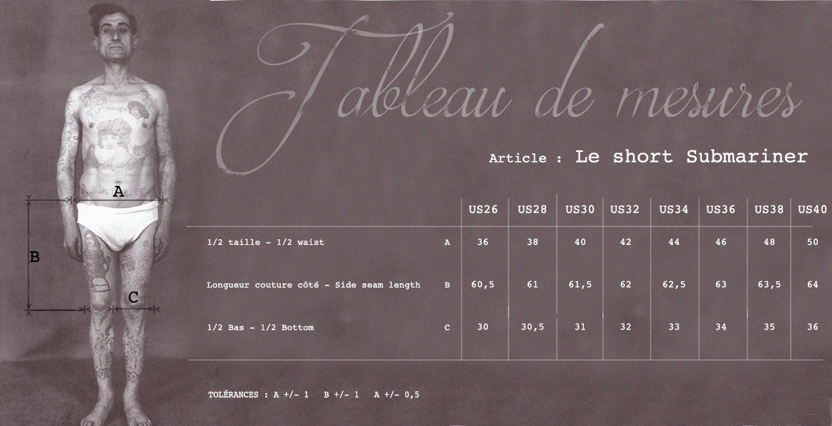 Fleurs De Bagne Short Submariner – Kaki