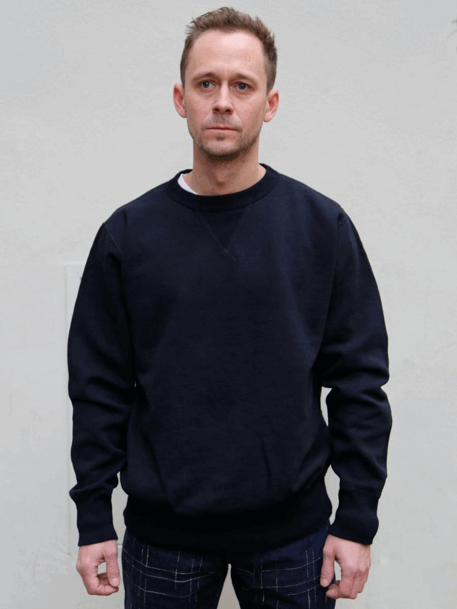 Studio d'Artisan 8121 Aishibu Dyed Sweatshirt - Indigo