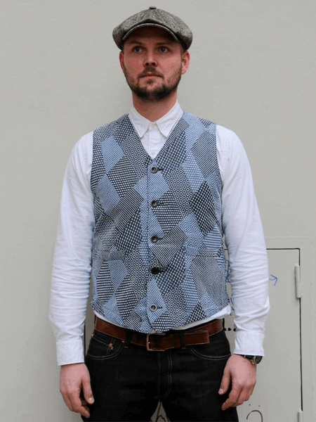 Studio d'Artisan 4577 Tsugihagi Sashiko Vest