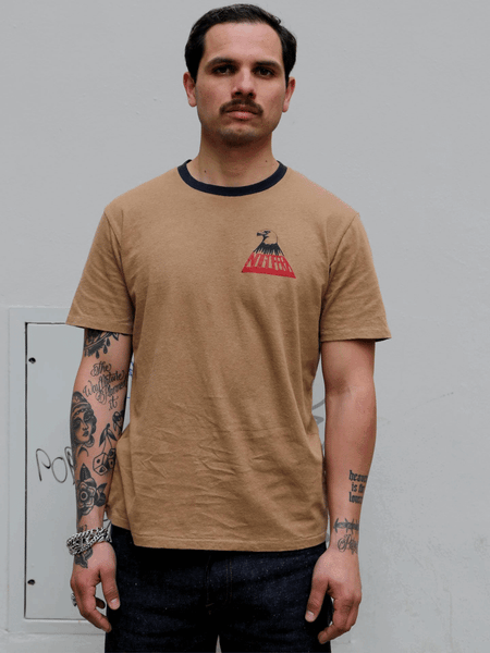 Indigofera Blake T-Shirt – Chesnut, Dunes & Moons (2725-158-28)
