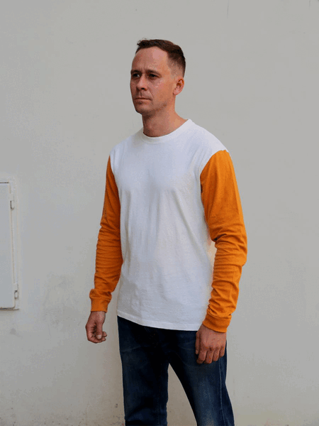 Indigofera Dale Sweater - Gold / Cocatoo White