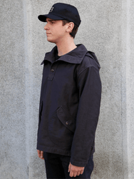 Black Sign Military Back Satin Hooded Deck Shirt – Mud Brown (BSSJ-25403)