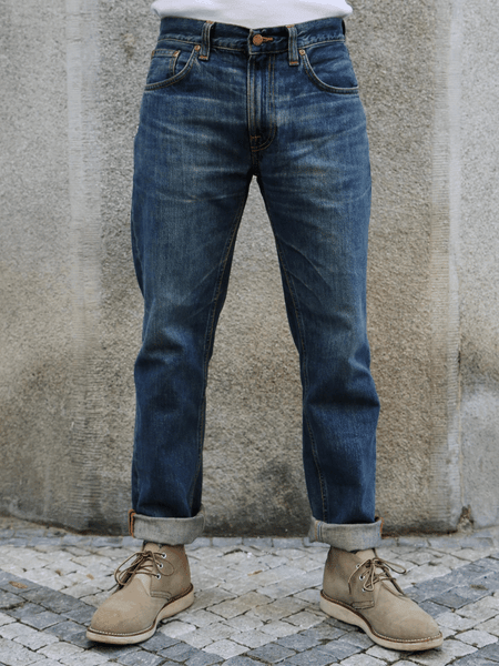 Nudie Jeans Gritty Jackson Thriller Tracks – Indigo (115040)