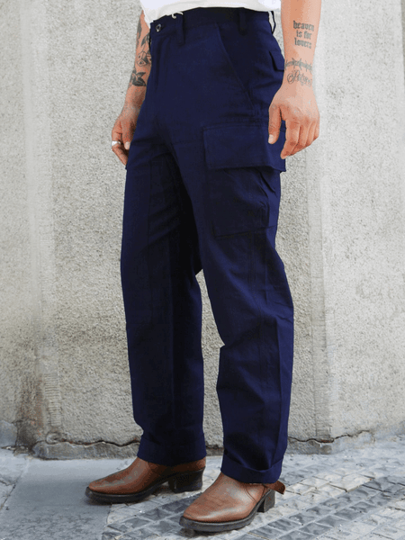 Samurai Jeans 6Pockets Pants – Natural indigo (SJAP23-ARS)