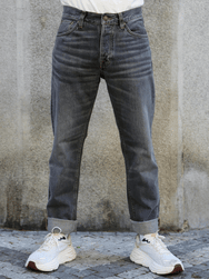 Nudie Jeans Steady Eddie II – Grey Crosshatch (114944)