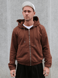 Hansen Garments Eddy Zipper Hoodie – Almond (30-120-9)