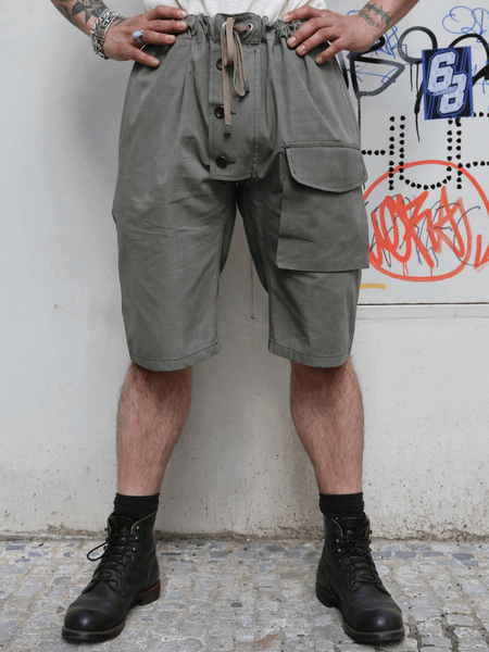 Fleurs De Bagne Short Submariner – Kaki