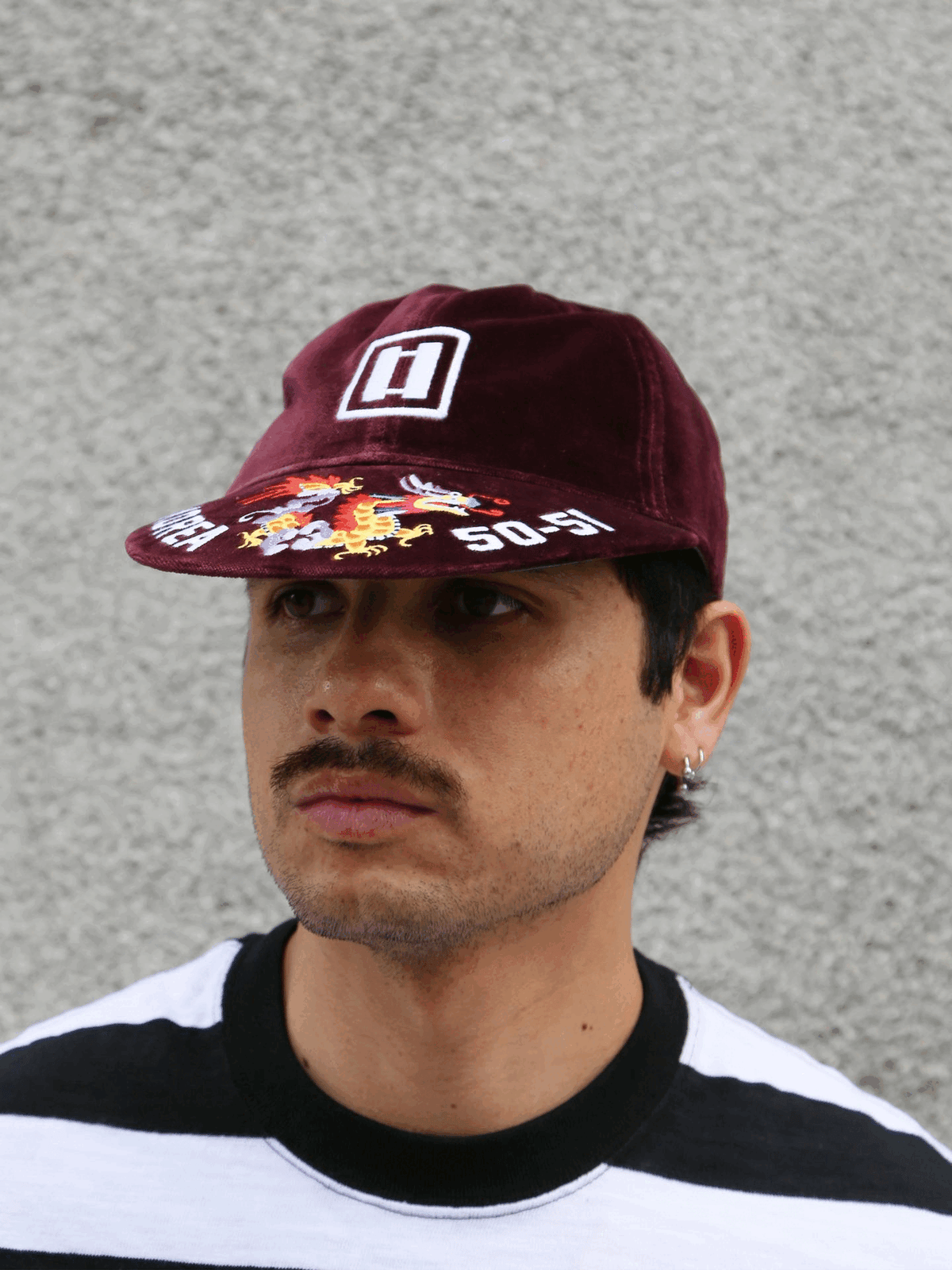 Papa Nui Korea 51 Cap – Burgundy Velvet