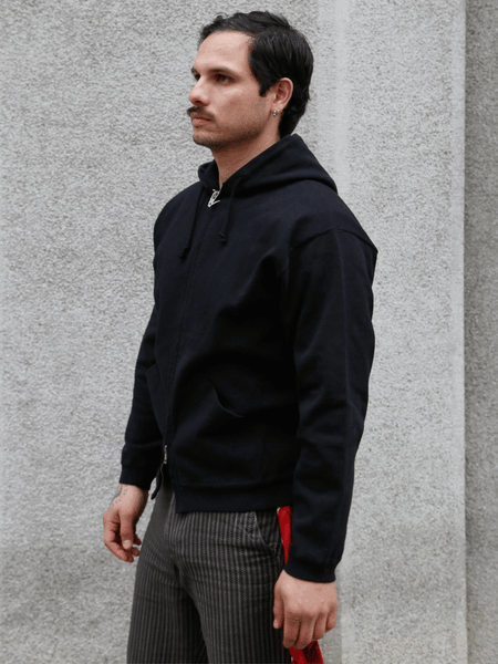 Samurai Jeans Heavyweight Hoodie – Black (SWS-TW02)