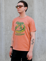 Studio d'Artisan Cotton Print T-Shirt Championship – Orange (8163A)