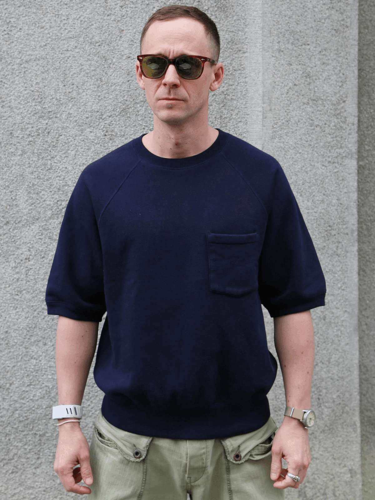 Nudie Jeans Kaj Short Sleeved Sweatshirt – Blueberry (150595)