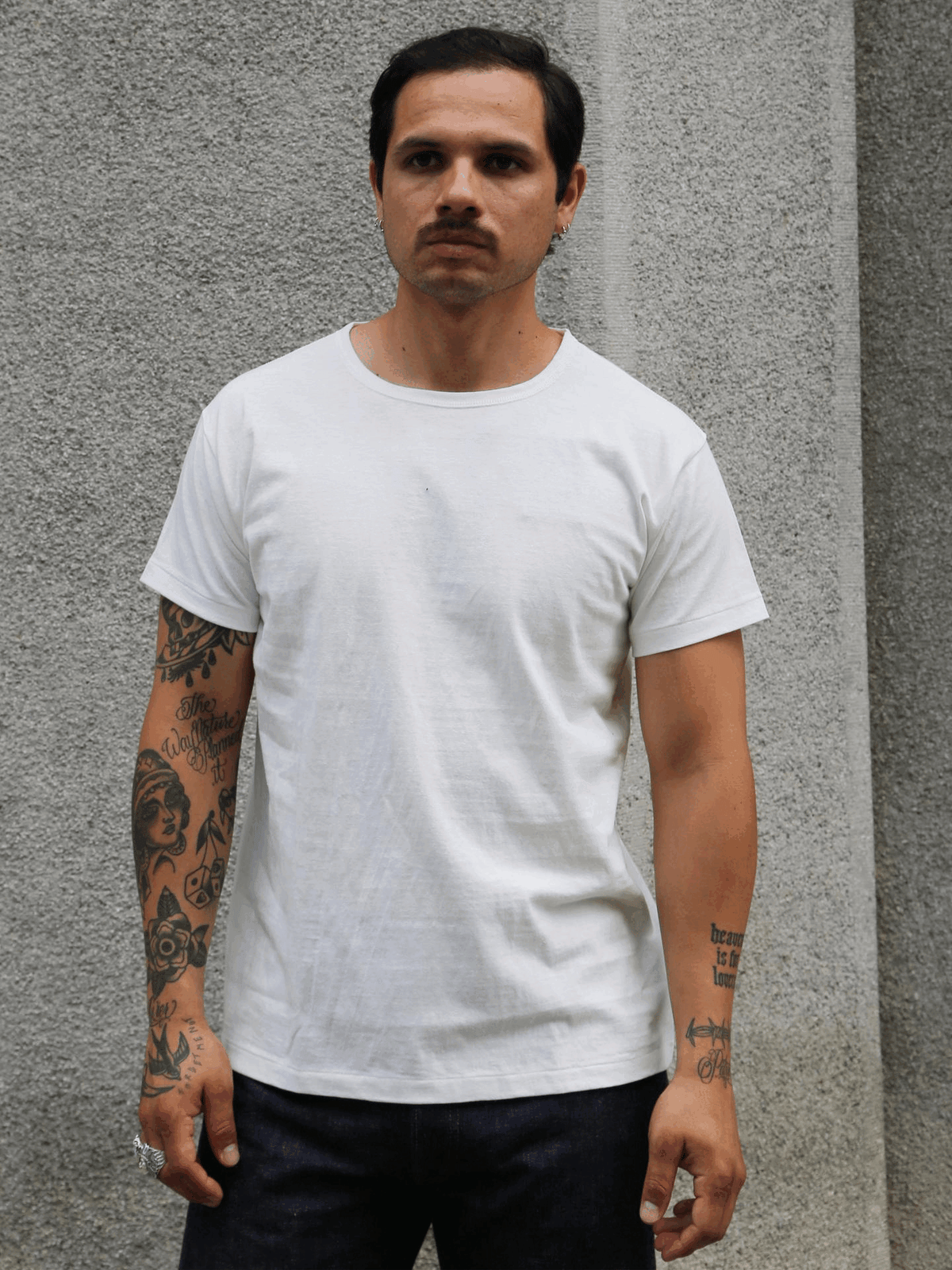 The Real McCoy's Summer Cotton Undershirt – White (MC24014-010)
