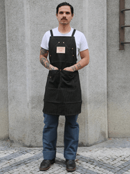 Iron Heart 12oz Wabash Apron – Black (IHG-058-BLK)