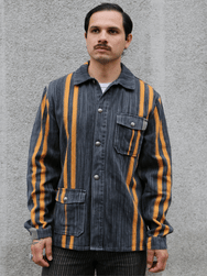 Indigofera Conway Shirt – Dark Grey/Wine/Orange (6339-504-01)