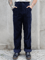 Black Sign 1920 Waffle Cord Montgomery Trousers – Deep Navy (BSFP-23507)