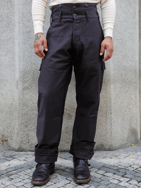 Black Sign Military Back Satin Combat Trousers – Mud Brown (BSSP-25510)