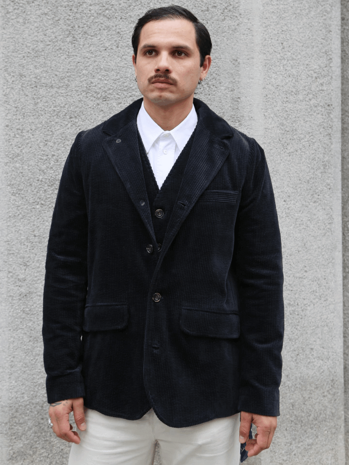 Hansen Garments Vincent Classic Four Button Blazer – Dusty Black (30-35-2)