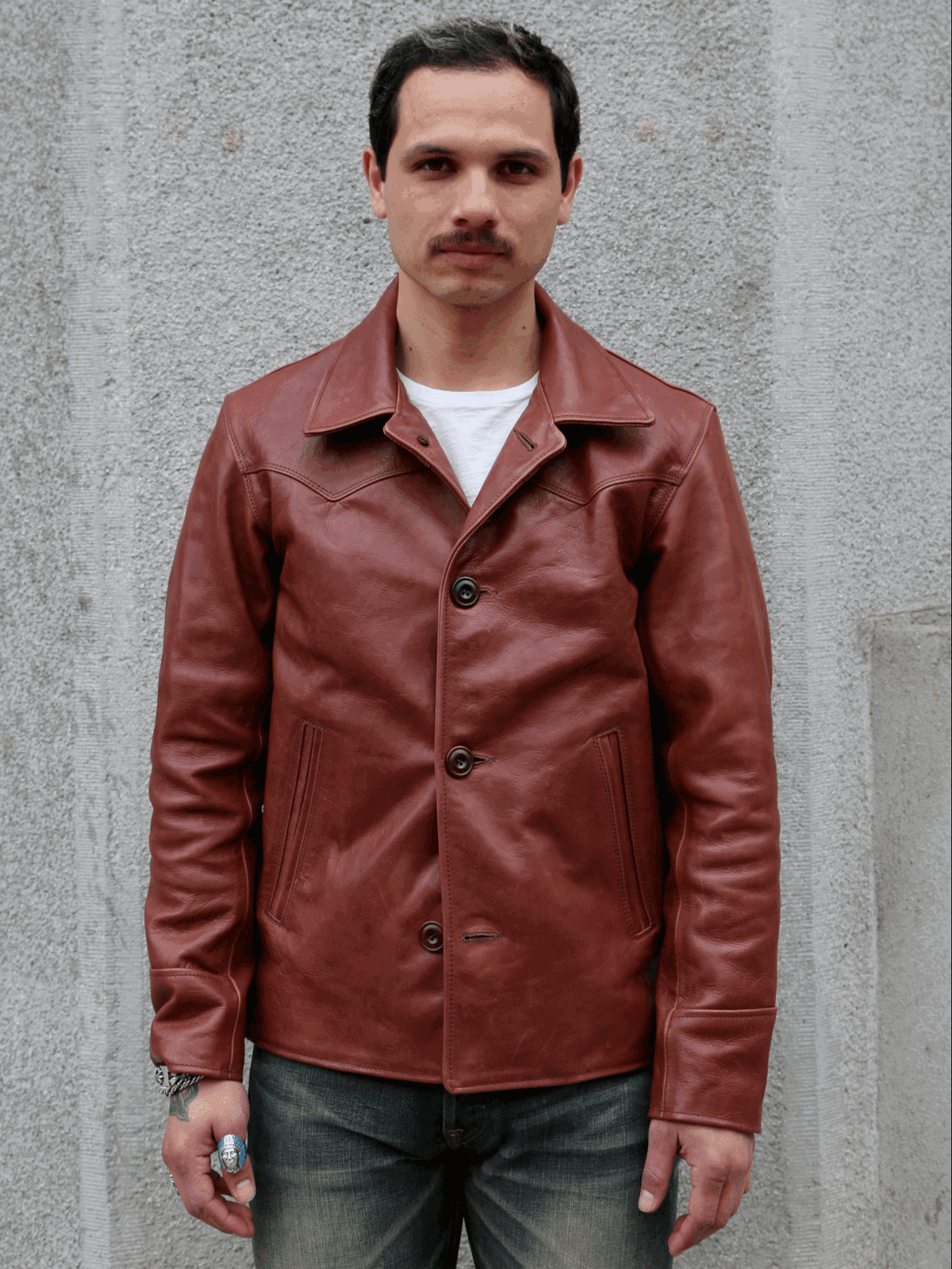 Simmons Bilt Ranch Jacket Japanese Light Brown (horse hide)