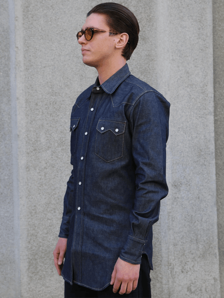 Bryceland's Denim Sawtooth Shirt – Indigo
