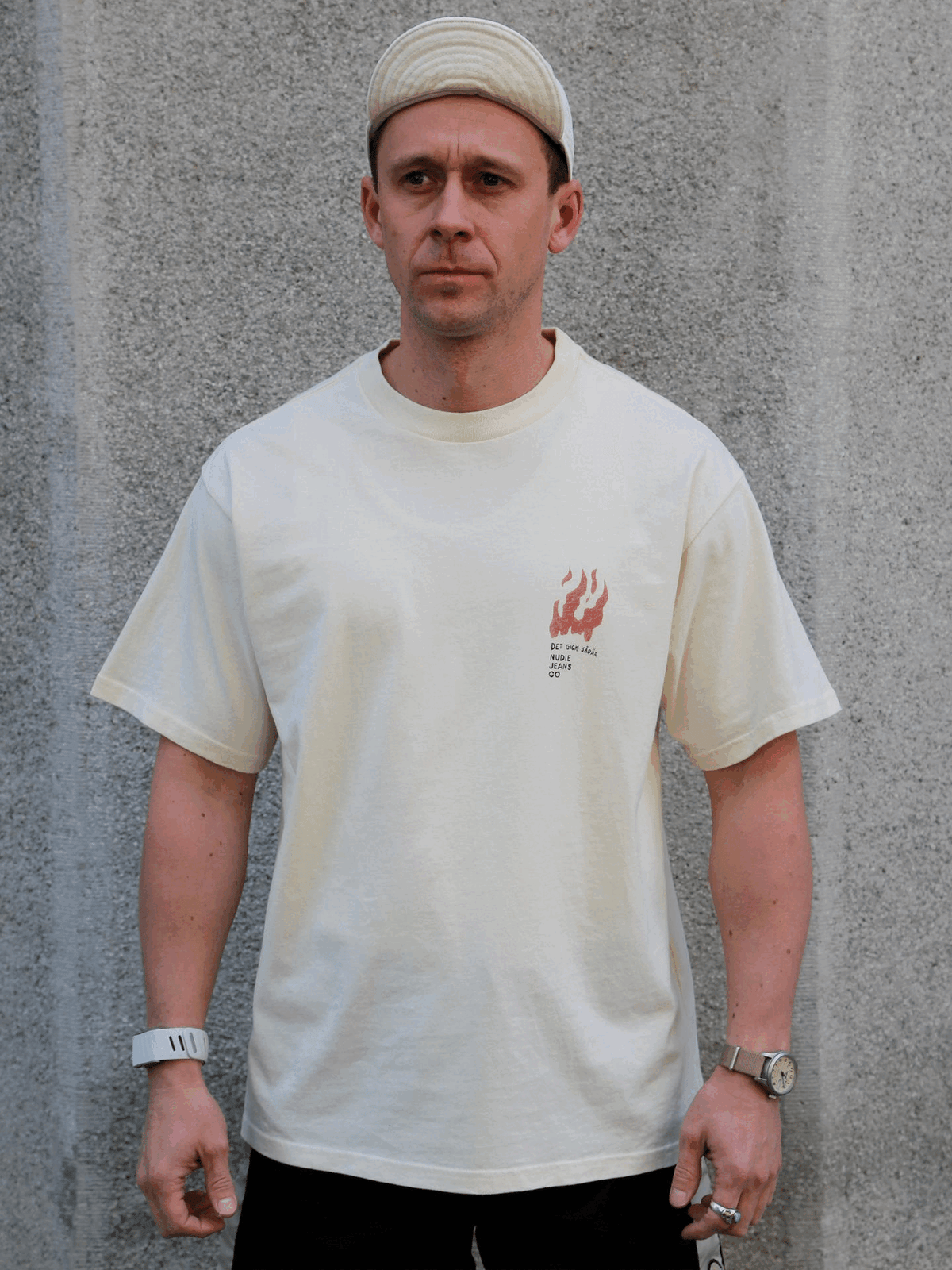 Nudie Jeans Koffe Fails T-Shirt – Ecru (131965)